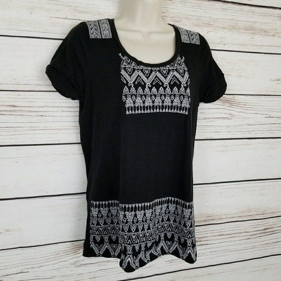 Lucky Brand Embroidered Boho Top - Picture 3 of 5